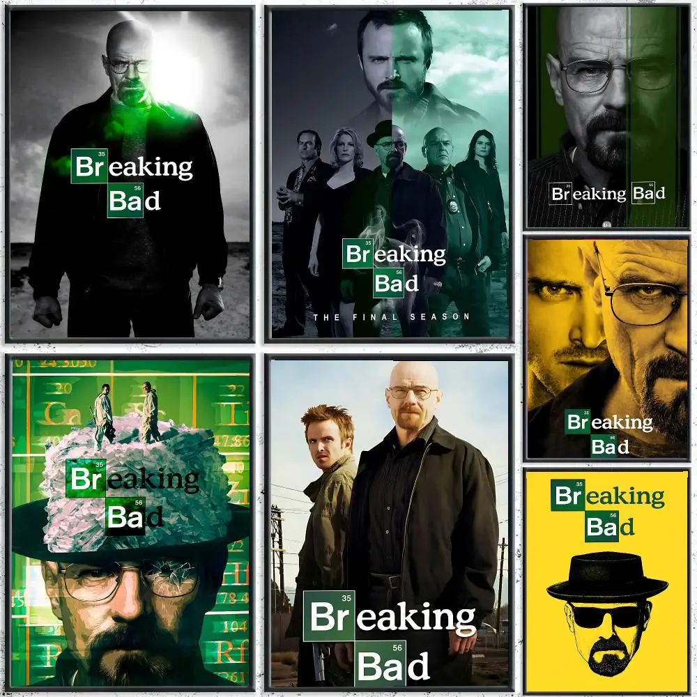 TV B-Breaking Bad Poster Reteo Wall Art Aesthetic Room Decor Print Living Room Bedroom Home Decoration