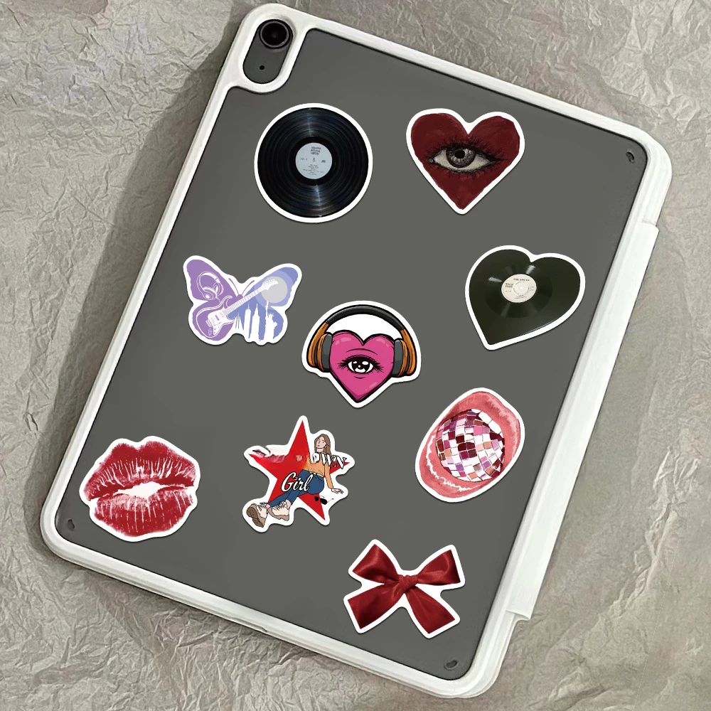 10/25/50pcs 90s Music Girls Graffiti Stickers for Laptop Luggage Guitar Skateboard Skateboard Motorcycle Helmet Water Bottle