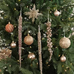 New Creative Christmas Branch Pendants Plastic Pendant Xmas Tree Ornaments Gifts New Year Christmas Decorations