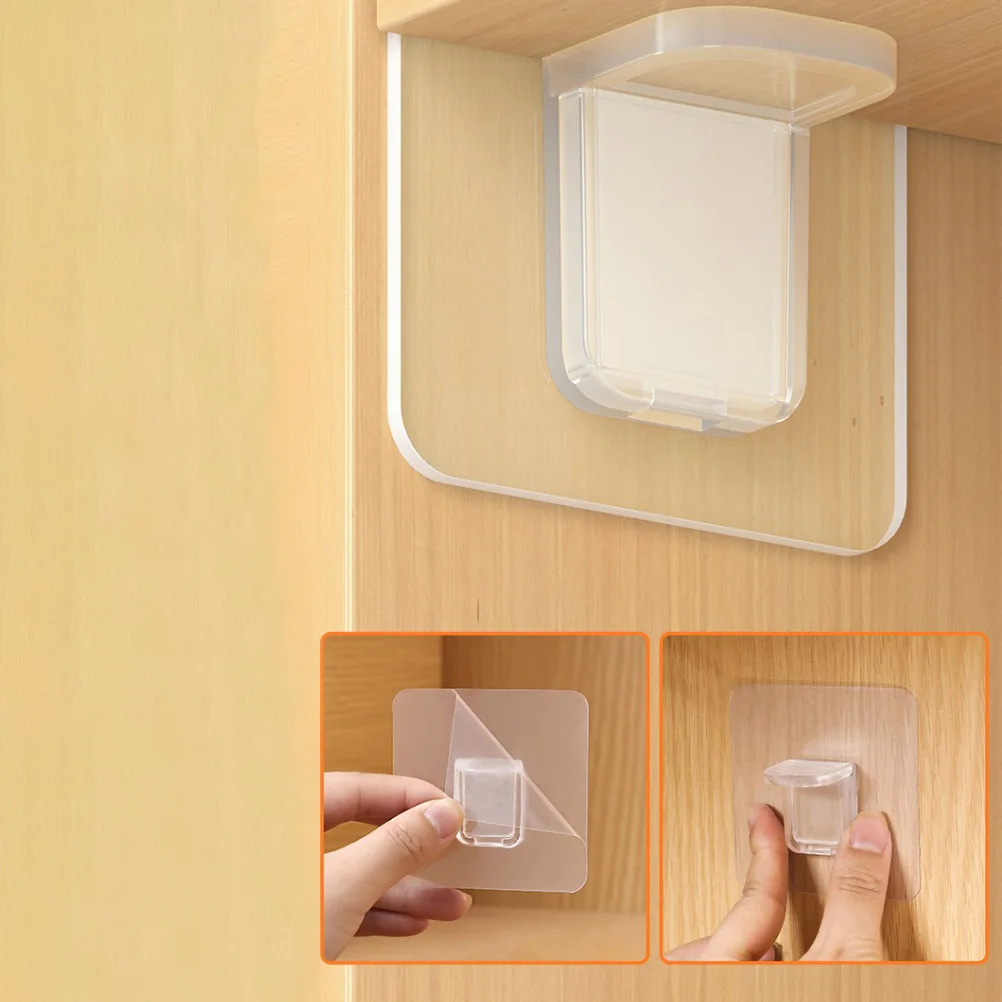 

24pcs Punch-Free Shelf Bracket Heavy Duty Closet Partition Support Clapboard Holder Load-Bearing Cabinet Layer Brackets