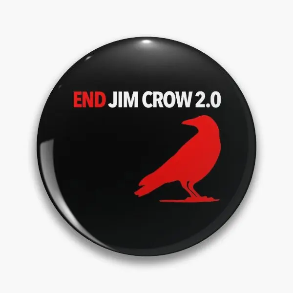 End Jim Crow 2 0  Soft Button Pin Lover Badge Decor Creative Metal Women Cartoon Funny Clothes Cute Jewelry Collar Lapel Pin Hat