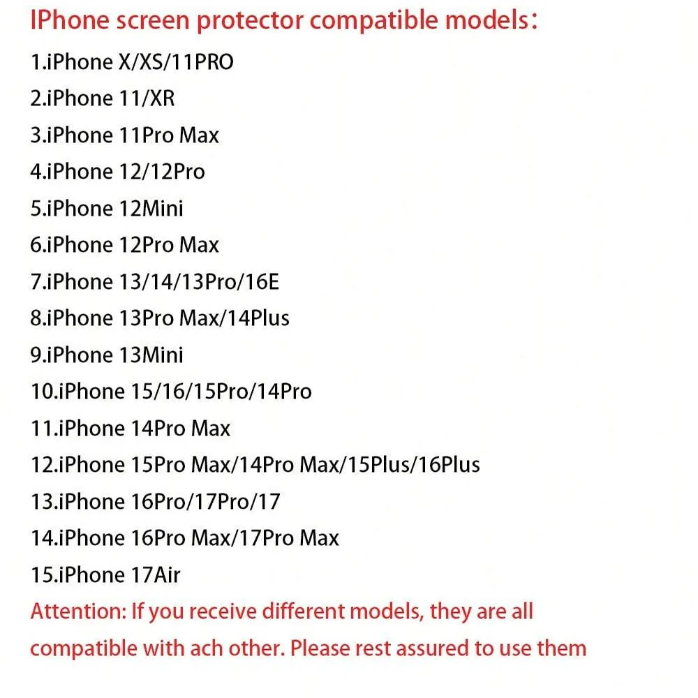 NNBILI 3 Stück oleophobe Beschichtung staubfreier, einfach zu installierender Displayschutz für iPhone 14 11 13 12 15 16 17 18 Pro Max 18 Glas – Detail 7