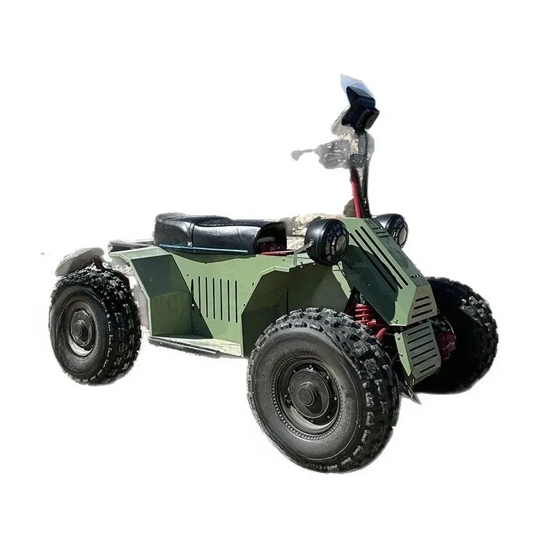 19-Inch high-power four-wheel electric ATV unmanned vehicle off-road four-wheel drive mountain desert all-terrain vehicle