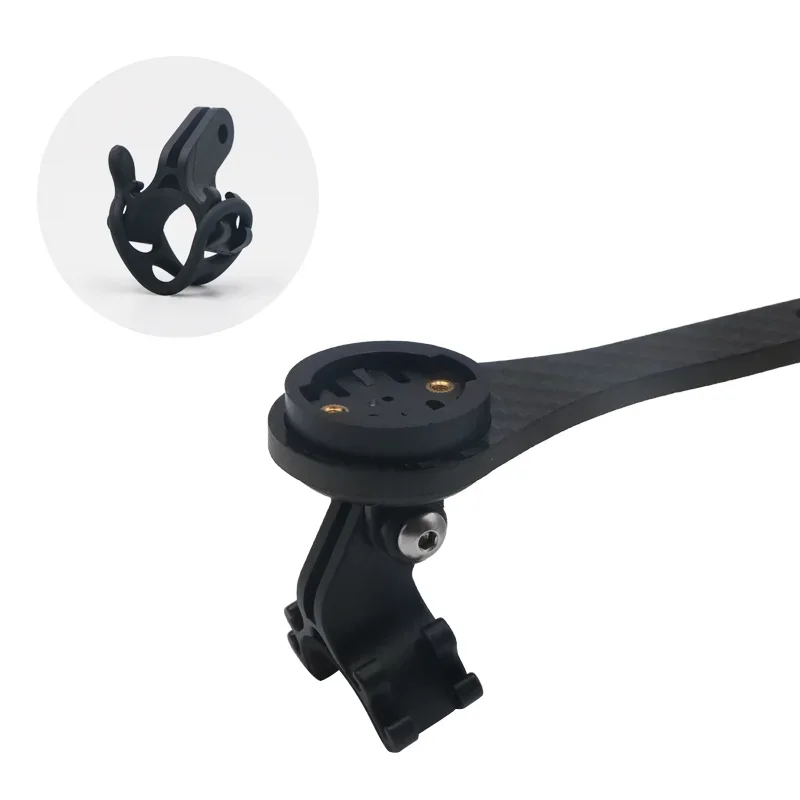 Bicycle Computer Holder Carbon Fiber Road Bike GPS Mount Cycling Computer Stopwatch Support For Garmin Gopro Bryton Cateye Light