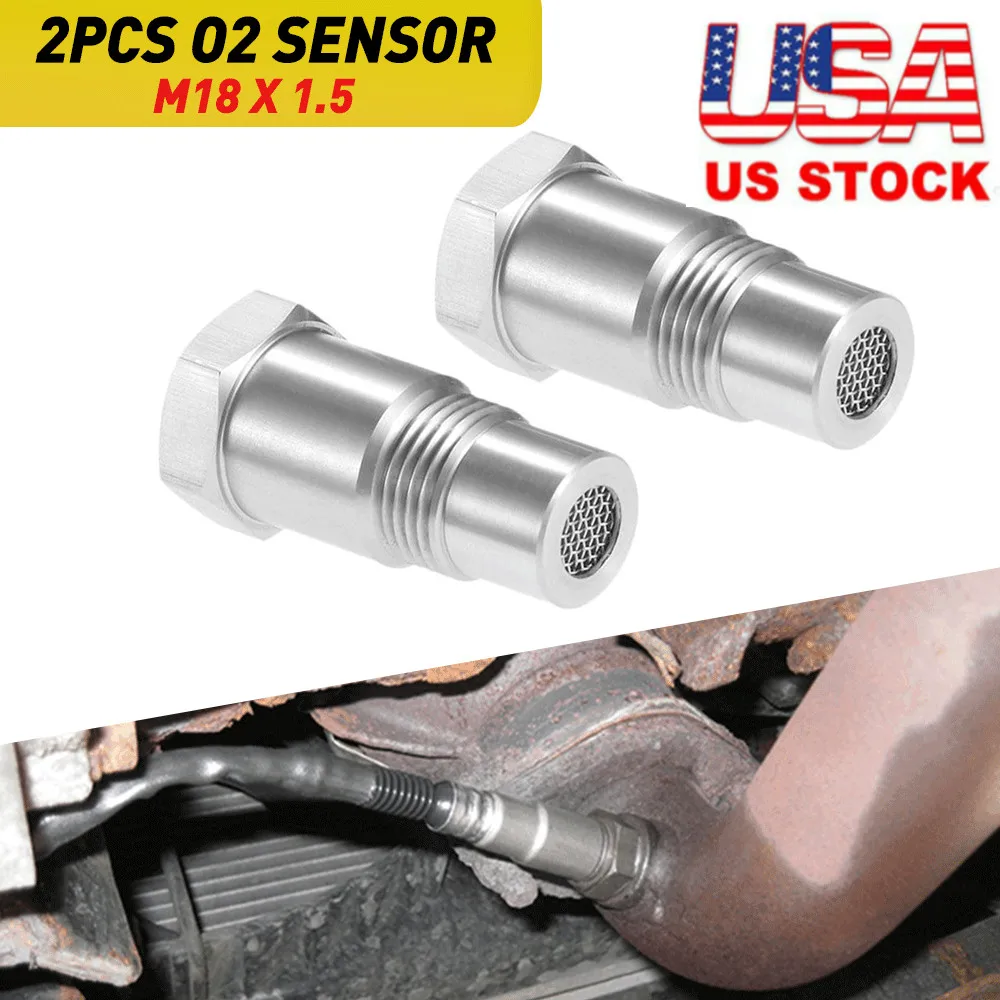 2/4pcs M18*1.5 Car Oxygen O2 Sensor Spacer Adapter For Car Accessories For CEL SES DTC Fix Check Engine Light Eliminator