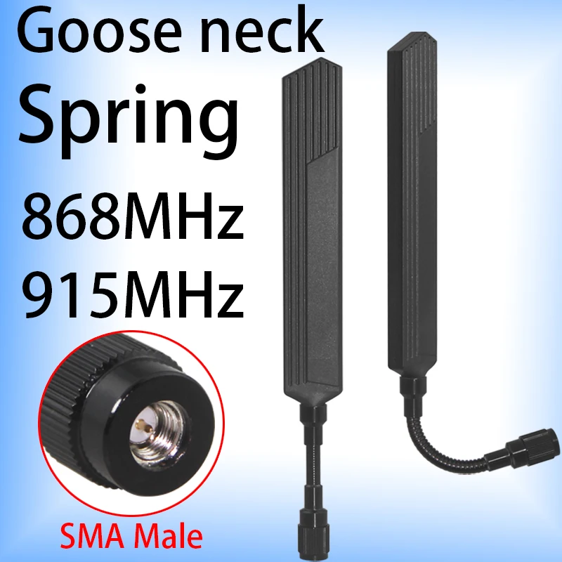 

868MHz LoRa Antenna 915MHz Antenna Omni Gooseneck SMA Male for Meshtastic Development Board Spring Antenna HaLow Application