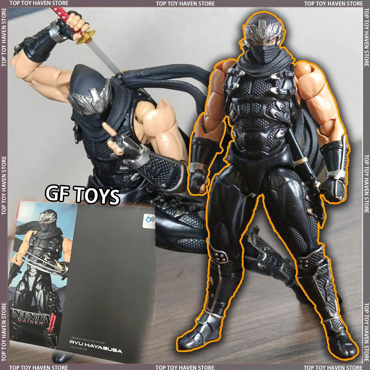 

Gf Toys Ryu Hayabusa Kaiyodo Revoltech Amazing Yamaguchi Ninja Gaiden Ryu Hayabusa Action Figure Models Ko Model Custom Toy