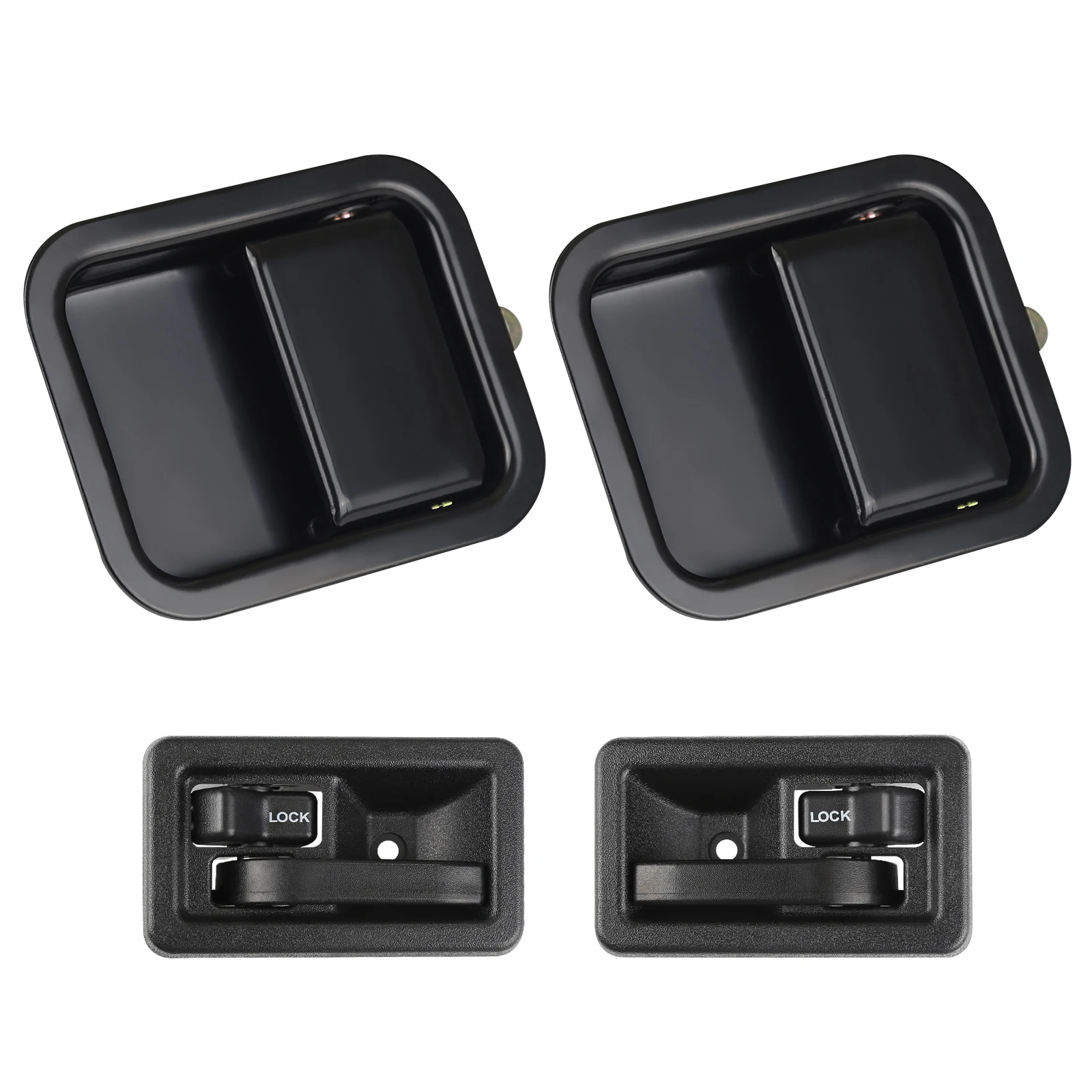 

Inside and outside Door Handles For Jeep Wrangler 1991-2004 YJ TJ Car door handles 55176383AE 55176382AE 55176477AC 55176476AC