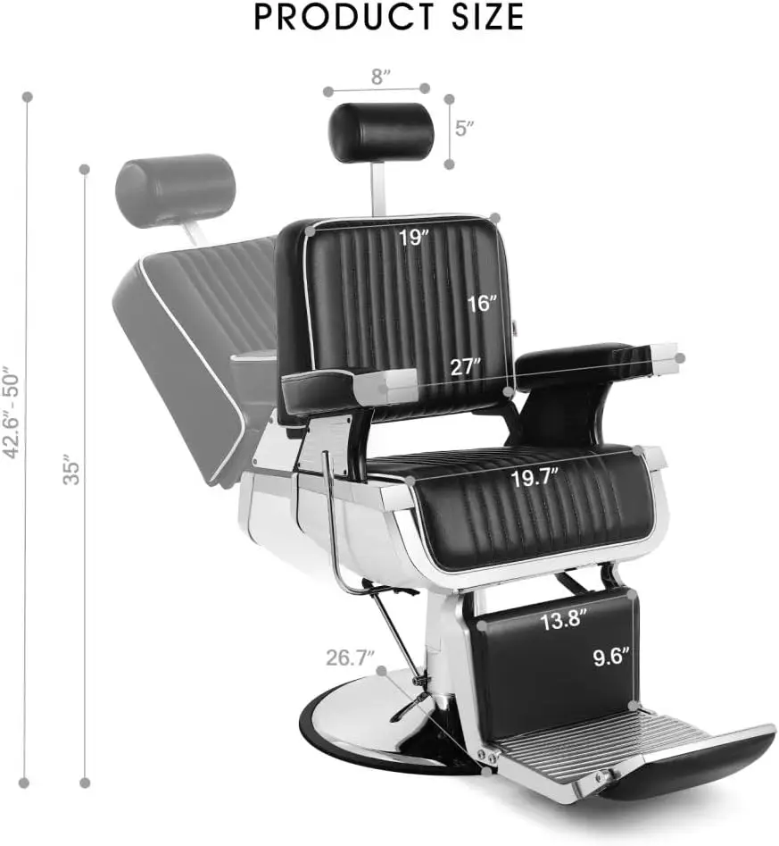 Artist hand Barber Chair Barbershop Chairs Hydraulic Recline Barber Chairs Salon Chair for Hair Stylist Tattoo Chair Barber Salo