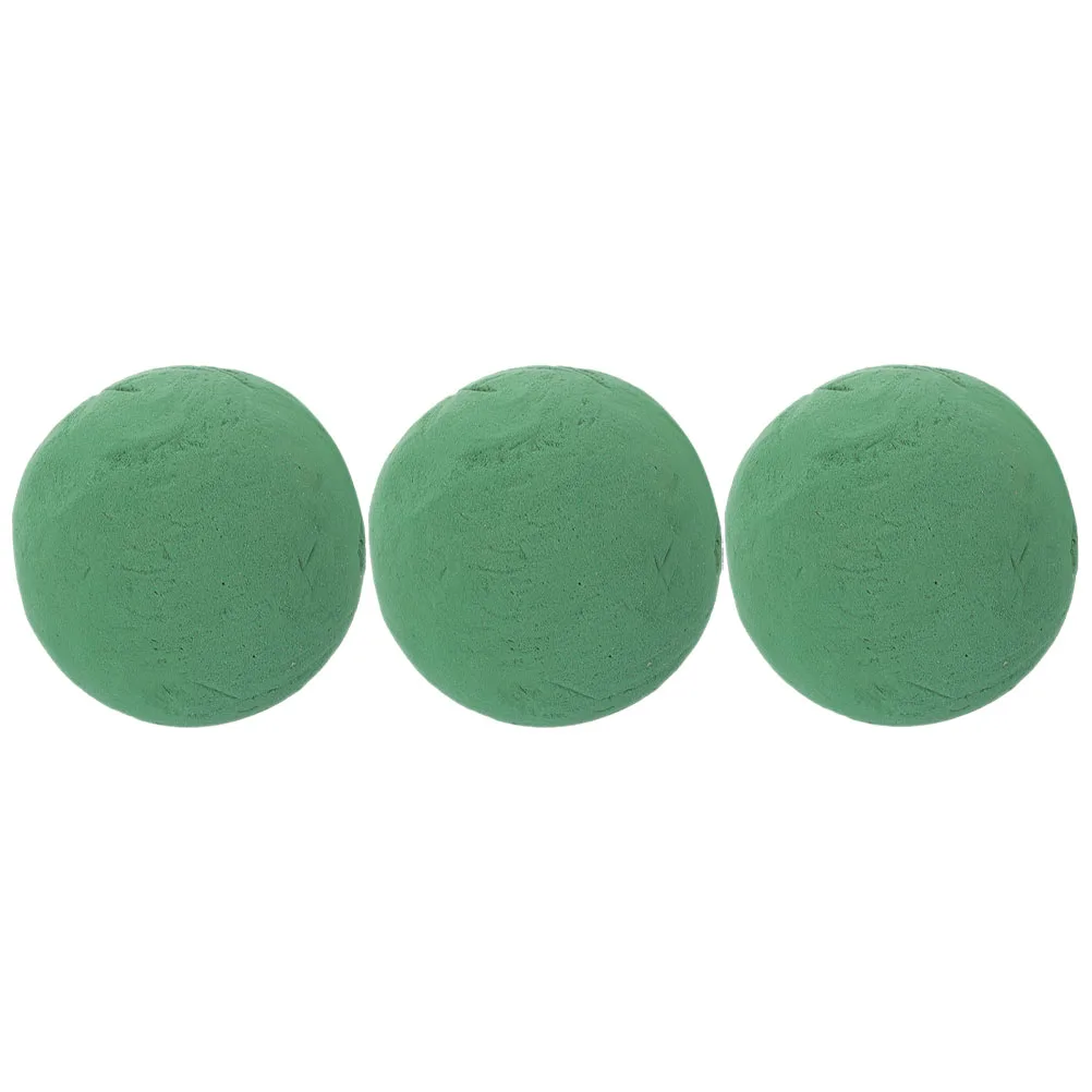 

3 Pcs Flower Mud Florist Foams Floral Sponge Fresh Flowers Circle Wedding Block Interior Sphere