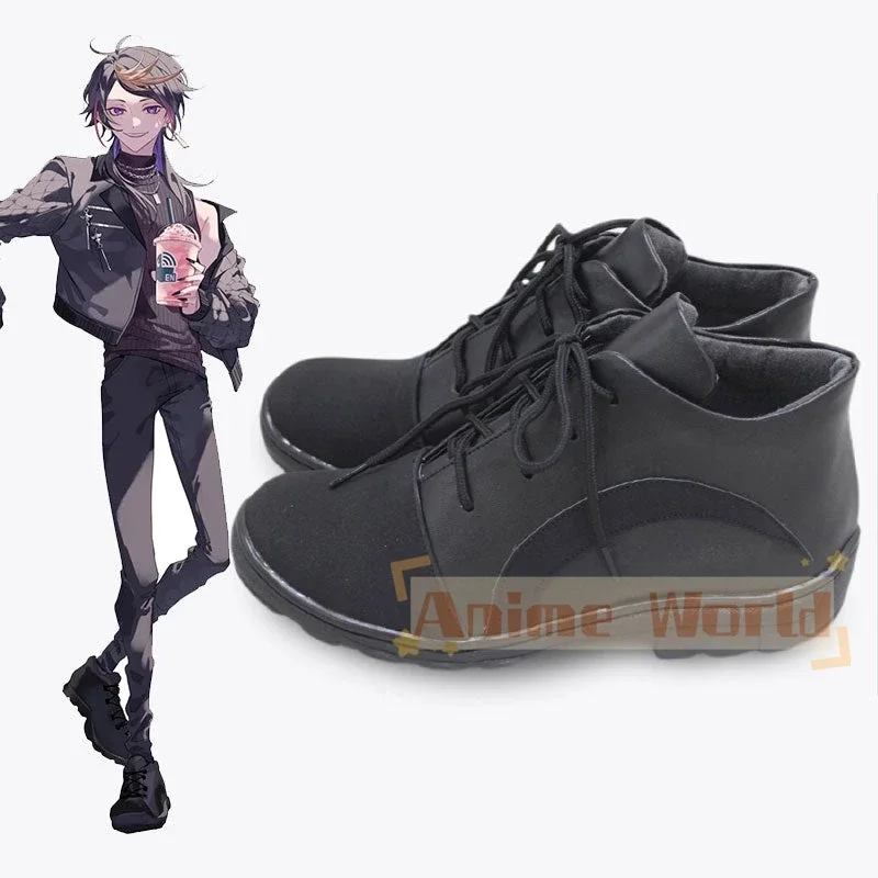 YouTuber virtuale Nijisanji Luxiem Shu Yamino Sakura Bloom Scarpe cosplay Stivali di carnevale di Halloween realizzati su misura