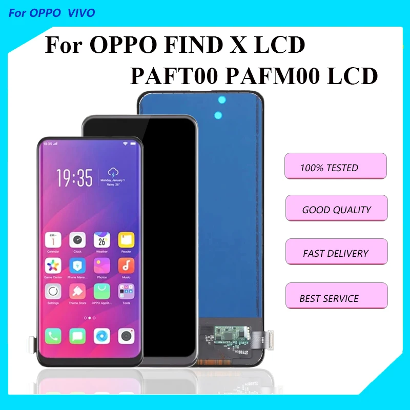 TFT For OPPO Find X PAFT00 PAFM00 LCD Display Touch Screen Assembly Smartphone Spare Part Replacement