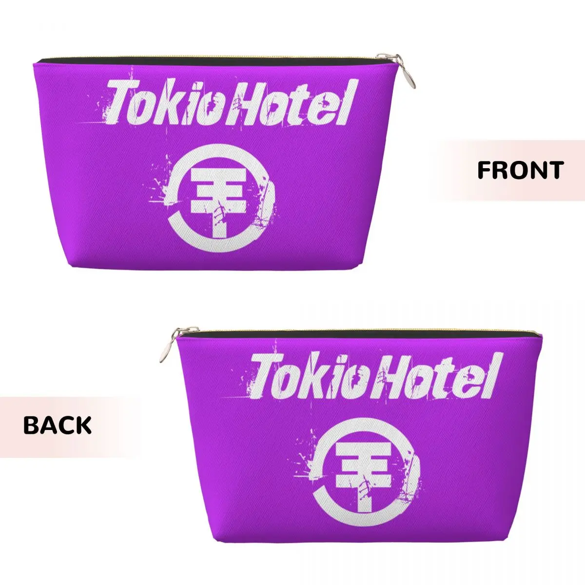 Custom German Rock Music Tokio Hotel Cosmetic Bag Women Fashion Large Capacity Makeup Case Beauty Storage Toiletry Bags