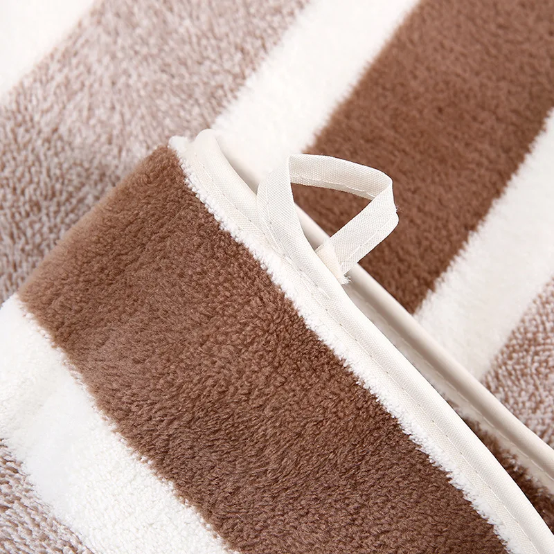 Soft Stripe Absorbent Microfiber Bath Towel Stripe Towels Quick Drying Absorbent Towels For Bathroom 1PCS