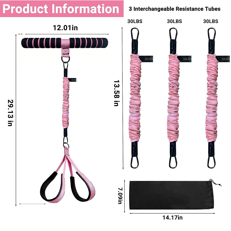 Pull‑Up Bar & Resistance Bands Set Anti‑Break Elastic Tubes with Foot Loops Home Gym Workout Equipment