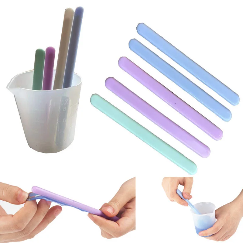 Resin Silicone Stirring Rod Reusable DIY Jewelry Making Stick Handmade Accessories Resin Dripping Tool Material