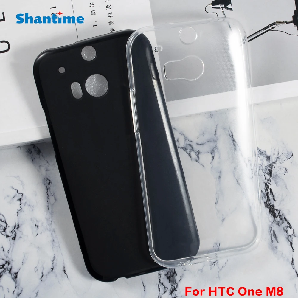 Funda para HTC One M8 TPU a prueba de golpes, cubierta de goma, carcasa protectora Flexible para HTC One M8