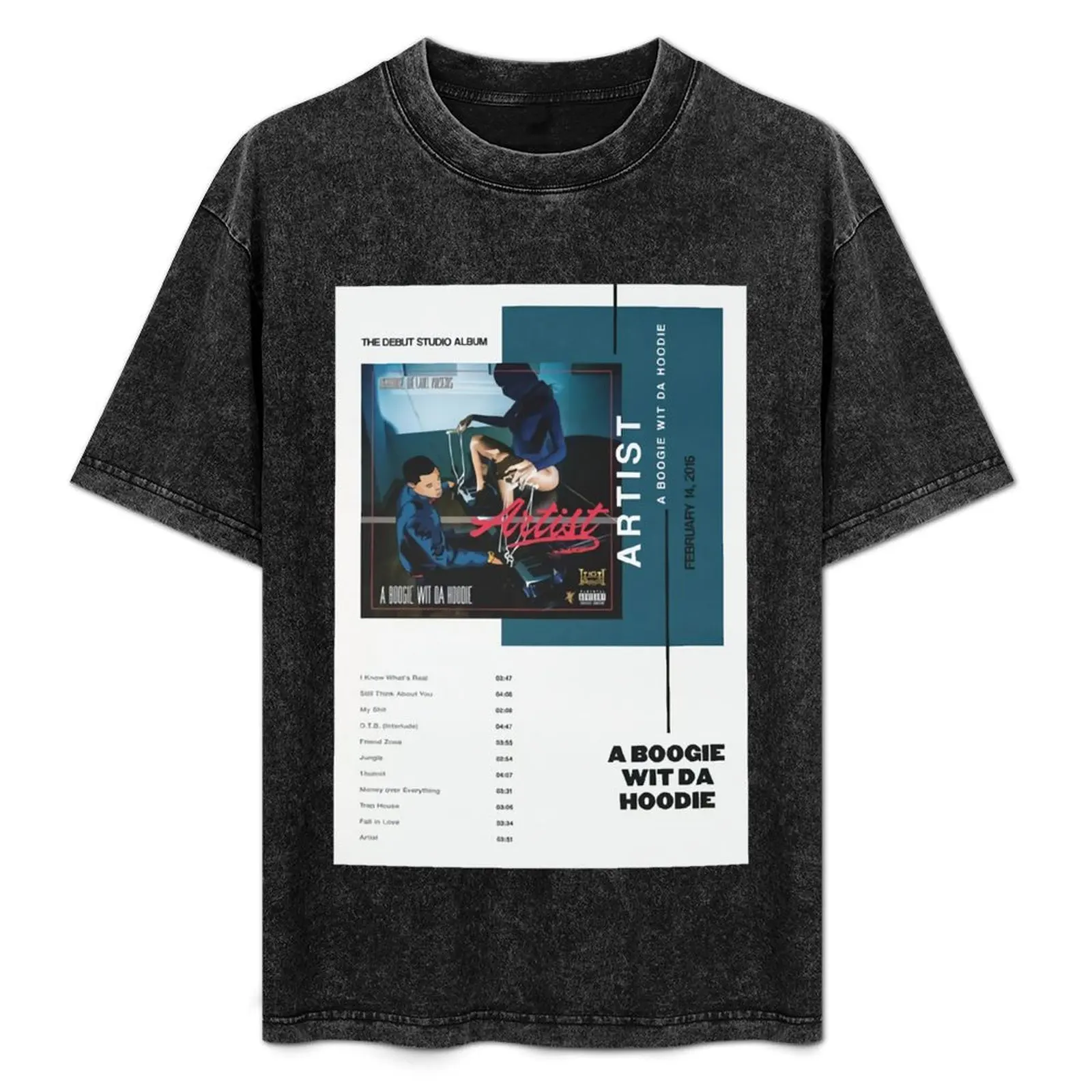 

Men Women A Boogie Wit Da Hoodie Album Poster Gifts For Music Fans T-Shirt essential t shirt slim fit t shirts for men