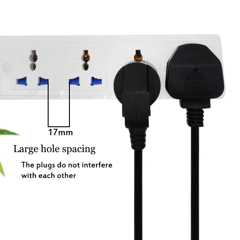 تمديد الرصاص قطاع الطاقة 3 إلى 6AC منافذ مأخذ عالمي التبديل مجلس الطاقة 1.5 متر تمديد الحبل 3500 واط شبكة تصفية