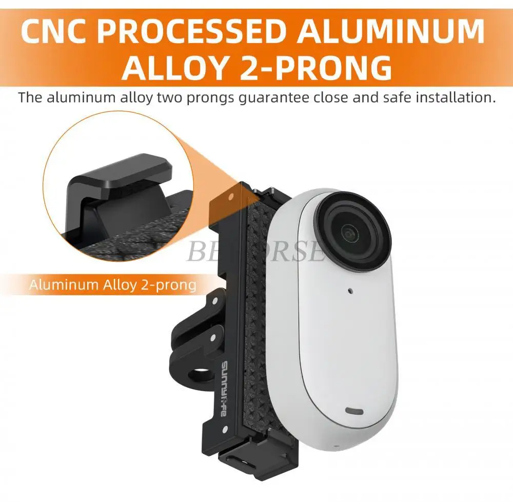 Sunnylife المغناطيسي الإفراج السريع جبل عمل كاميرا Selfie عصا ترايبود محول كاميرا قابلة للطي حامل ل Insta360 GO 3 /GO 3S