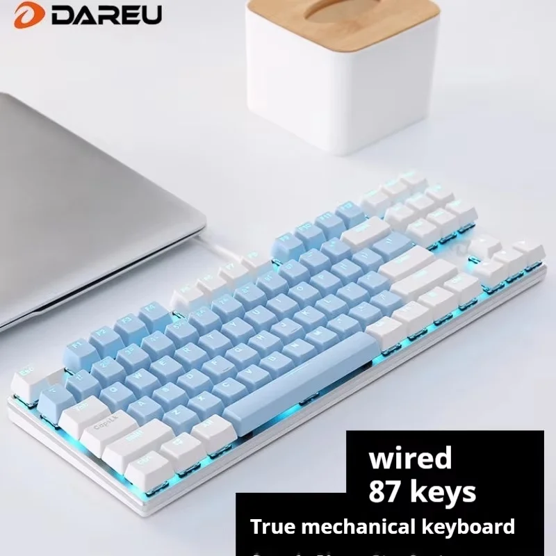 

Dareu Ek815 Wired Mechanical Gaming Keyboard 87 Keys Single Light Gamer Keyboard For Mac Windows E-Sports/Office