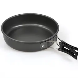 Outdoor Folding Nonstick Flat Frying Pan 18cm 20cm 22cm Camping Pan