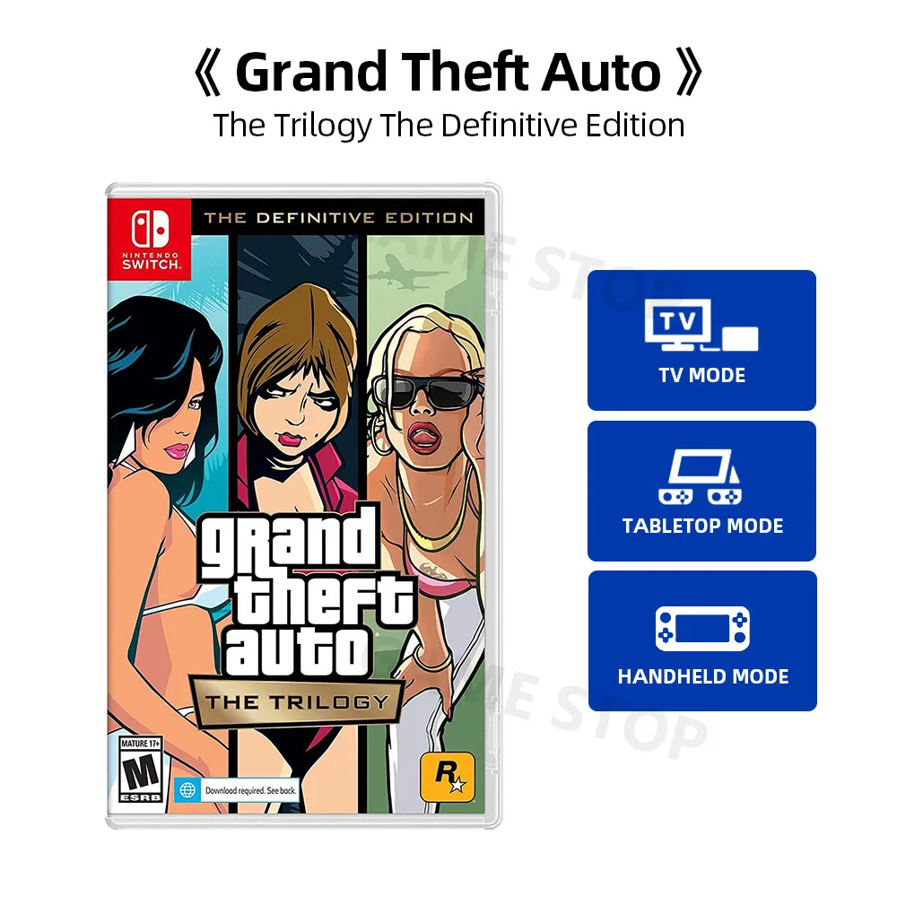 Nintendo Switch Game - Grand Theft Auto The Trilogy The Definitive  Edition - for Nintendo Switch OLED Lite