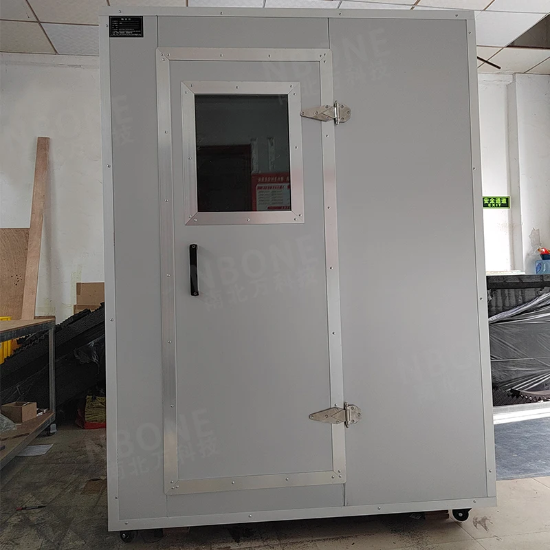 Dispositivi industriali per la riduzione del rumore Stanza insonorizzata per la linea di produzione Stanza silenziosa per apparecchiature di test acustici della ventola del motore