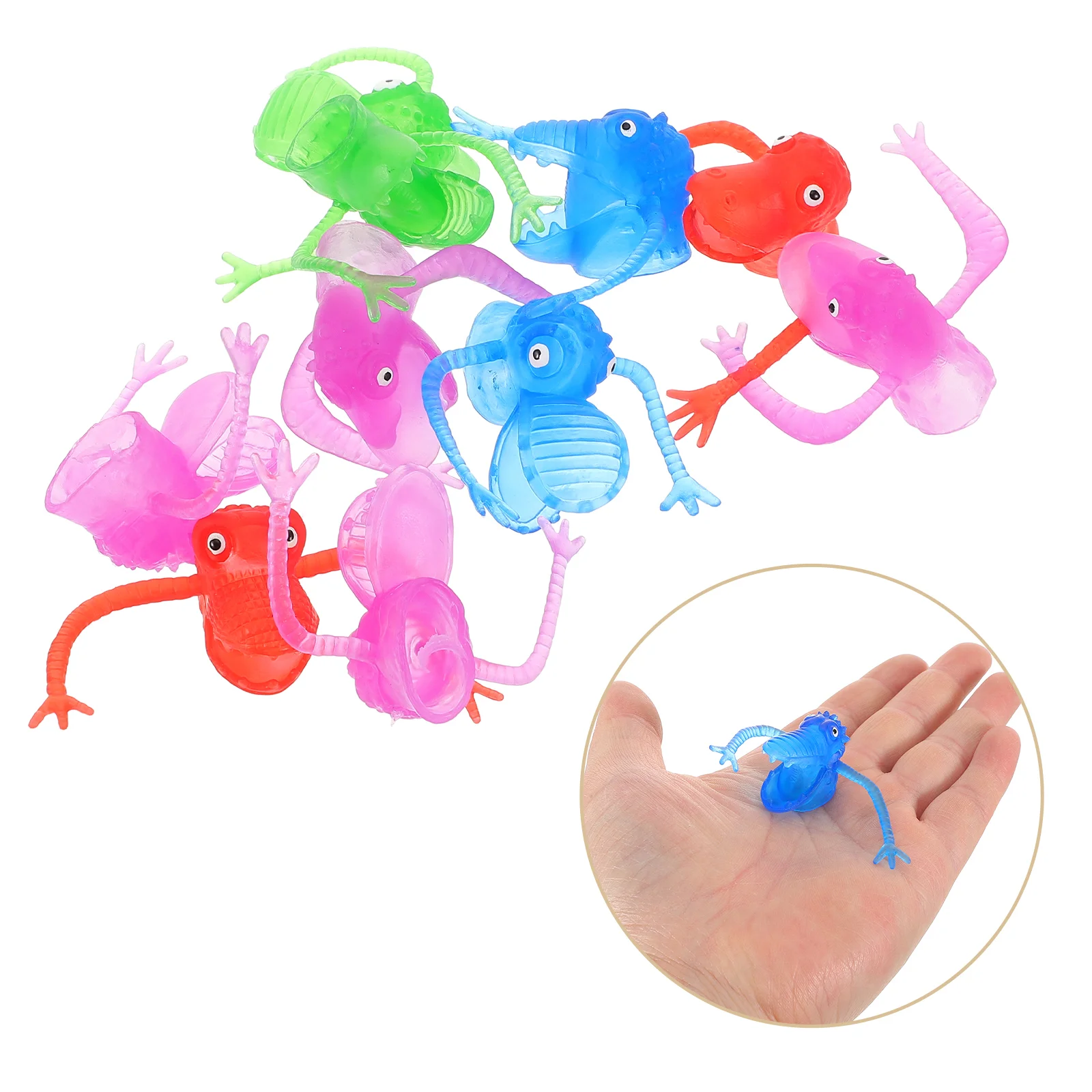 10-teiliger Korb, gruselige Fingermonster, lustiges Spielzeug für Puppen, Puppen, Partygeschenke, Kleinkinder