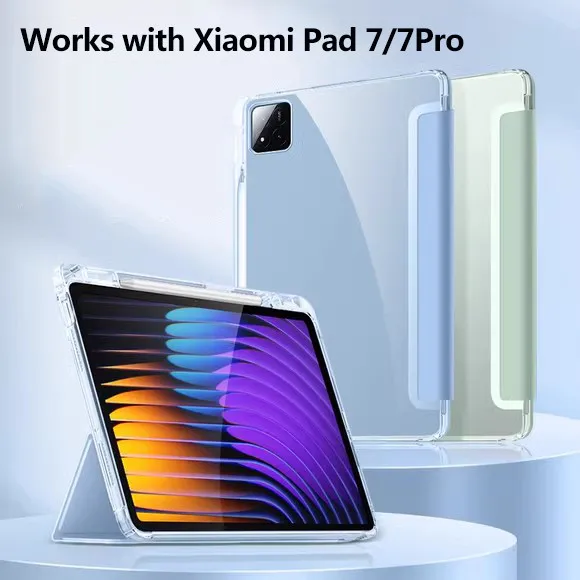 

Soft TPU Case For Xiaomi Pad 7 11.2 7Pro 5 6 6S Pro Poco Pad12.1 5G 12.1 Redmi Pad SE 8.7 SE 11 Pad10.61 Pro12.1 With Pen Slot