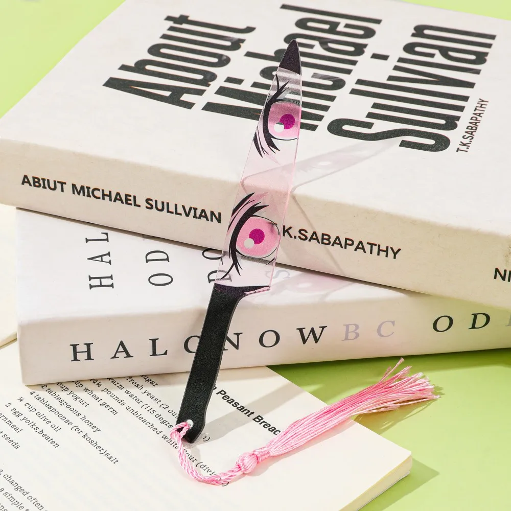 Demon Slayer Acrylic Blade Bookmark Passionate Anime Bookmark Birthday Gift for Friends Christmas Gift