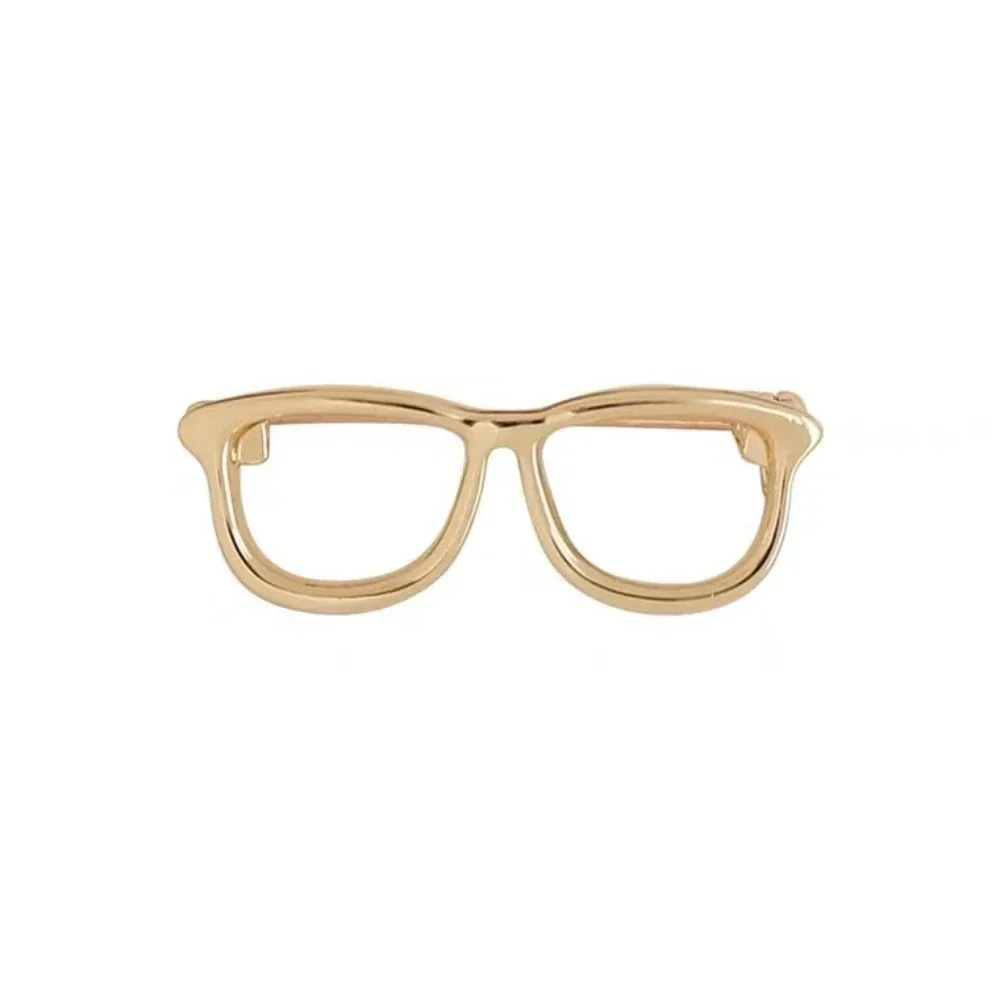 

Minimalist Cartoon Mini Glasses Brooch, Korean Style Unique Design Lapel Pin Jewelry for Women, Trendy Small Chic Accessories
