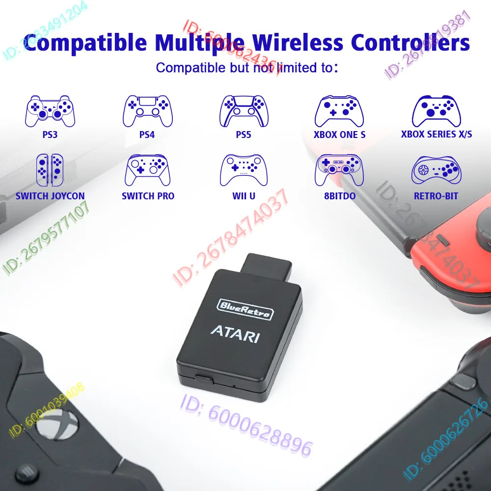 FOR  Atari 2600 BlueRetro Bluetooth Wireless Handle Converter Controller Adapter