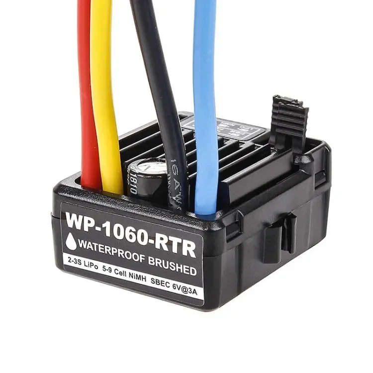 WP-1060-RTR 60A mobil RC pengendali kecepatan elektronik, ESC untuk mobil RC HSP 1:10 tahan air mobil RC aksial scx10