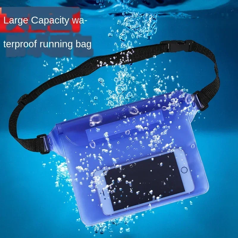 Outdoor Beach Songkran Festival Mobile Phone Waterproof Bag New Three-layer Sealed PVC Storage Waist Bags Mochila Mujer