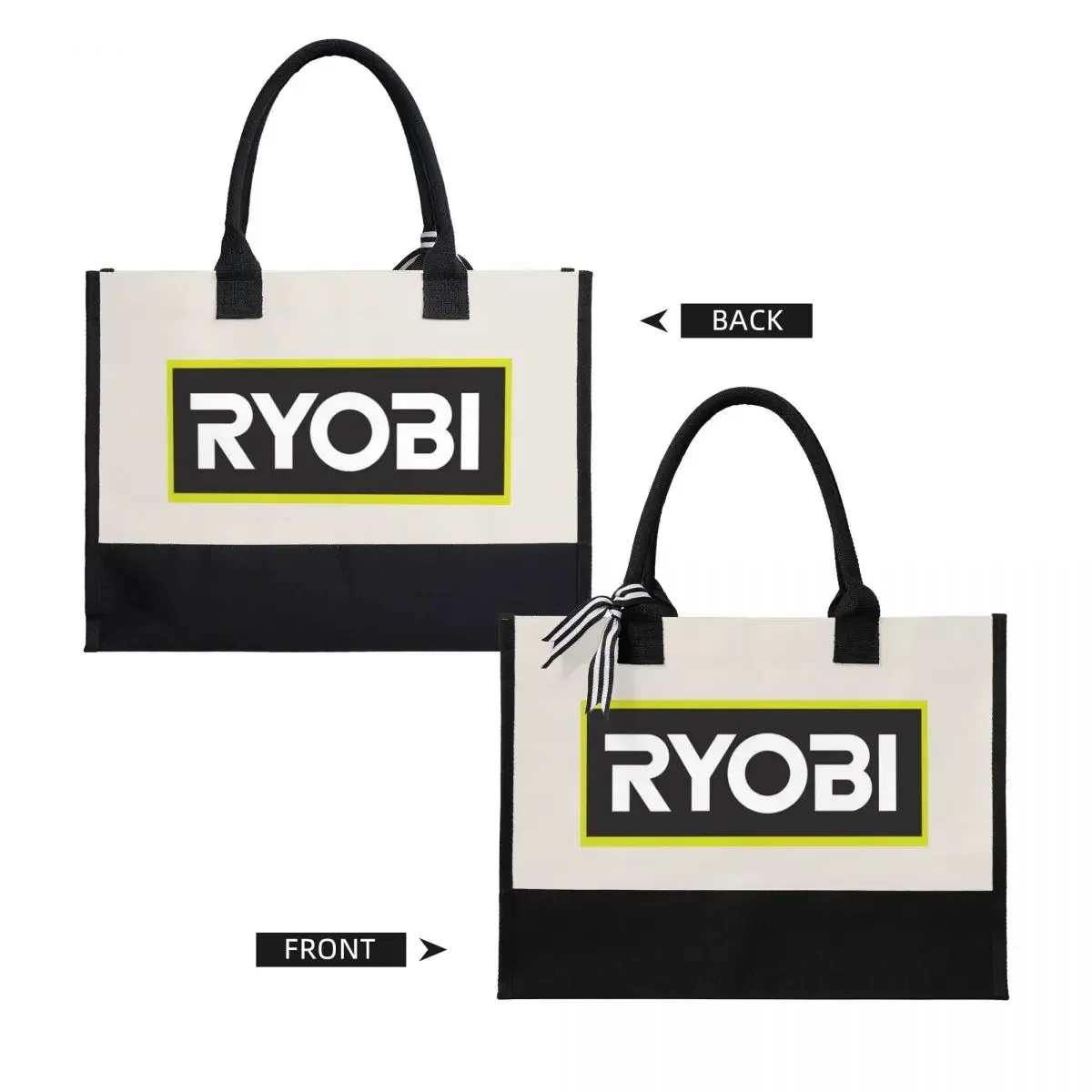 Customizável Lona Ryobi Shopping Bag, Grande Capacidade Presente, Qualidade Presentes