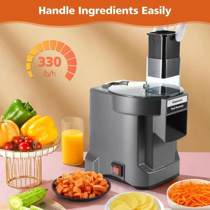 Heavy Duty Electric Vegetable Cutter Slicer Dicer Food Processor Machine for Kitchen Hotel Restaurant Catering Equipment CE
