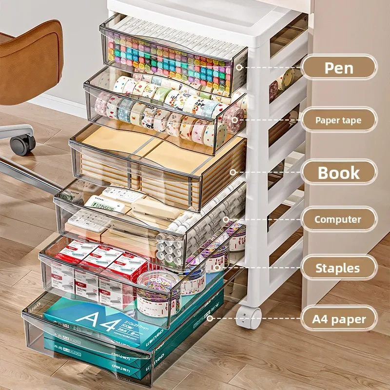 Storage File Cabinet Filing Cabinet Data Storage Cabinet Organizing Cabinets Wheeled Drawer File Cabinet Multilayer Office Desk