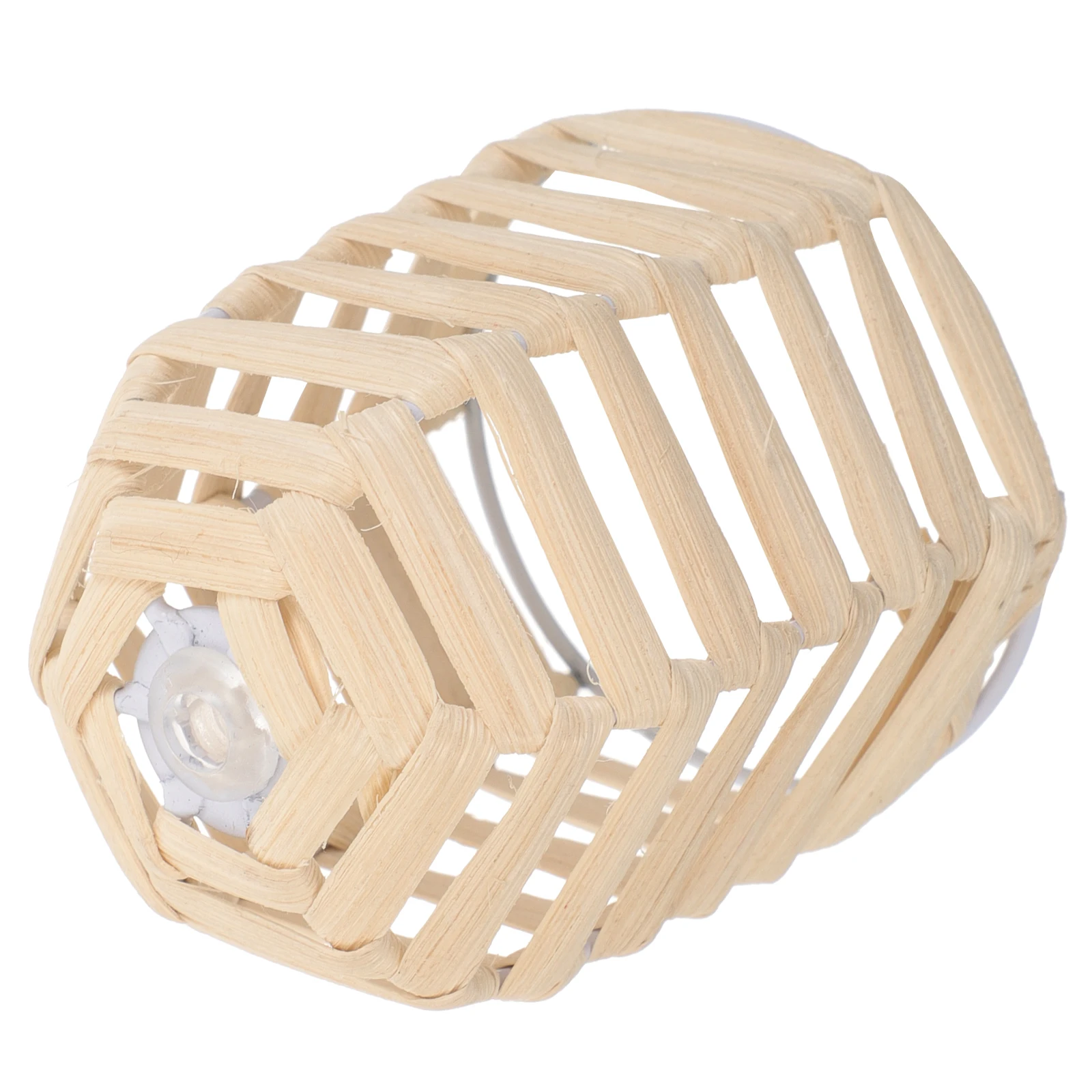 

Japanese Rattan Small Lampshade Table Lighting Accessories DIY Miniature Vintage Boho Ivory Cover Light Weight Compact Rustic