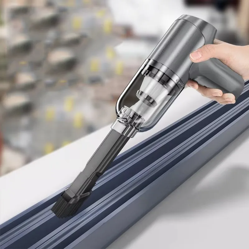 เครื่องดูดฝุ่นในรถยนต์ ฟังก์ชั่นดูดและเป่าลมในตัว เครื่องดูดฝุ่นแบบพกพาสำหรับใช้ในครัวเรือน กำลังสูง ไร้สาย