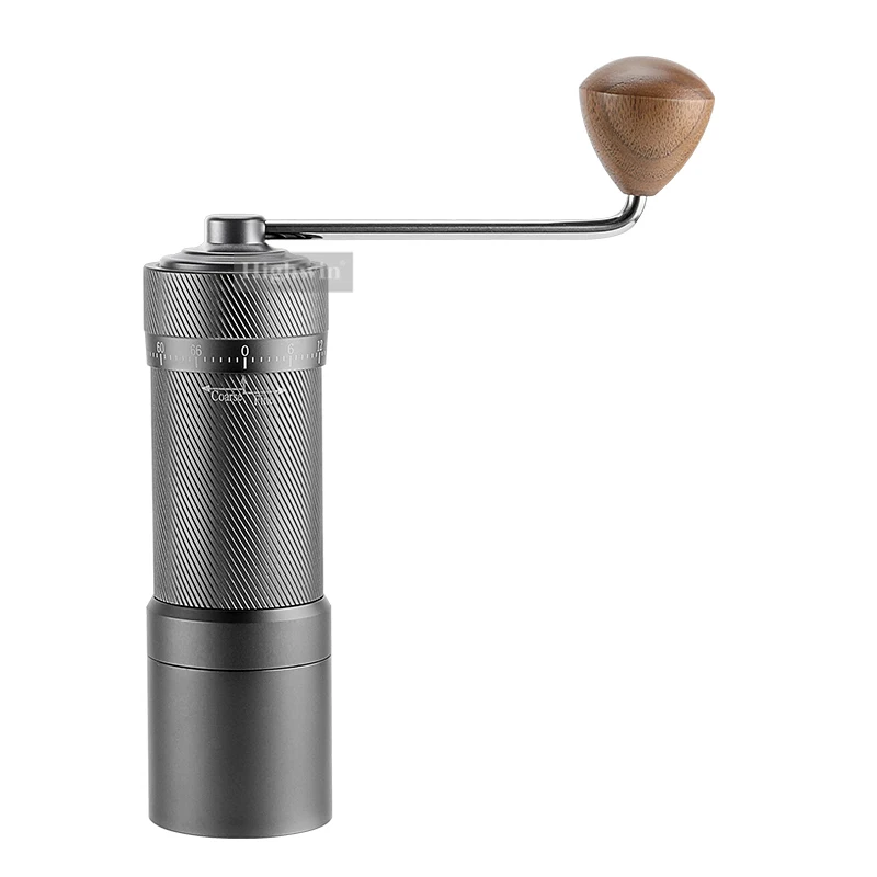 HIGHWIN خارجي قابل للتعديل 7 نجوم من الفولاذ المقاوم للصدأ مطحنة حبوب القهوة المحمولة مطحنة حبوب القهوة للإسبريسو