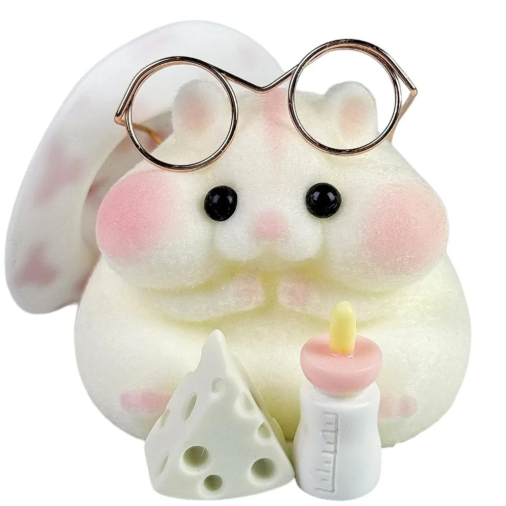 

Мягкая игрушка-хомяк, милая игрушка-непоседа для хомяка, реалистичная игрушка-хомяк, мягкая силиконовая пушистая игрушка Моти