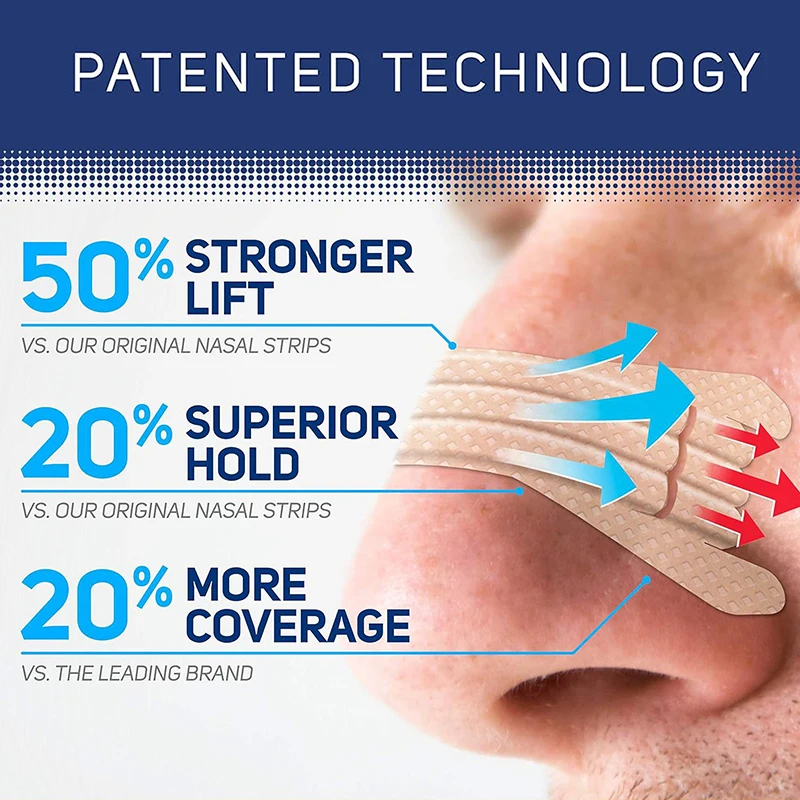 5/10/20 قطعة شرائط الأنف التنفس مع الفجوة تعمل على الفور لتحسين النوم وتقليل الشخير وتخفيف احتقان الأنف