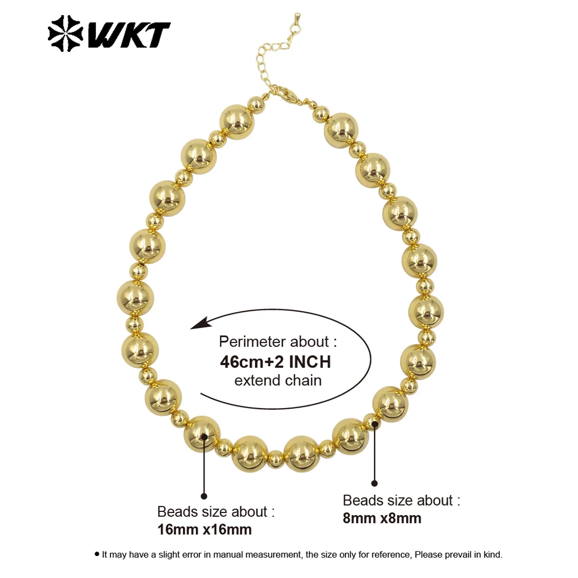 WT-JFN19 Collana corta classica e squisita in oro 18 carati con una perla CZ per gioielli da cocktail party da donna decorati