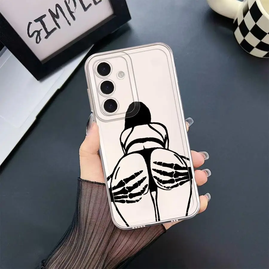 เคสโทรศัพท์ลายสาวเซ็กซี่สำหรับ Samsung Galaxy A71 A32 A51 A52s A50 A52 A16 A17 A21s A12 A72 A31  แบบนิ่ม