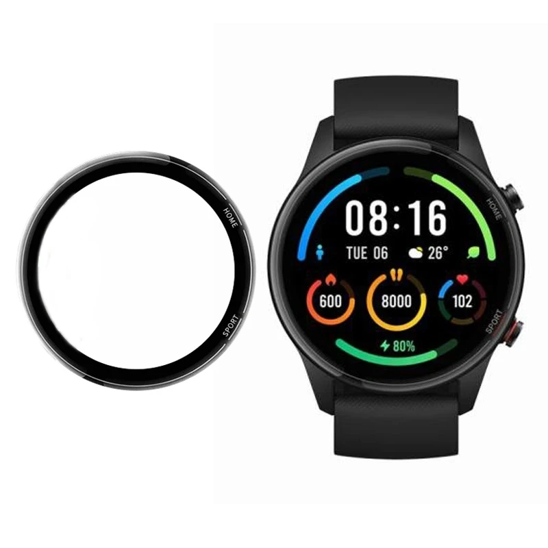 3D Full Edge Soft Protective Film Cover Protection For Xiaomi Mi Smart Watch Color Sports Version Smartwatch Screen Protector