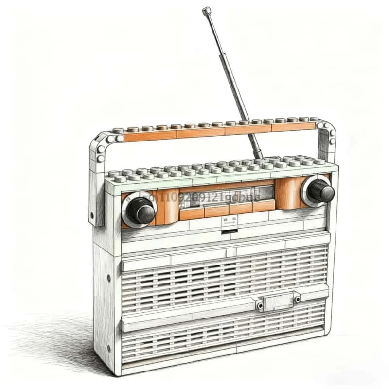 

906Pcs retro model musician outfit creative Christmas gift model building blocks children's educational toys