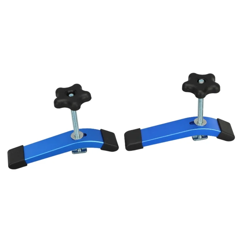2 Set Woodworking T Slot Clamp Aluminum Multifunctional T Track Handle Clamp Woodworking Accessories