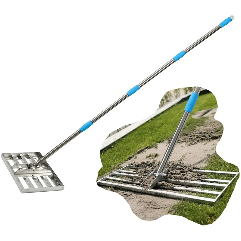 

Garden finishing tools, golf leveler 304 stainless steel sand leveler, lawn garden tools