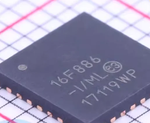 IC novo original 16F886-E/ML PIC16F886-E/ML QFN28 PIC16F886-I/ML 16F886-I/ML